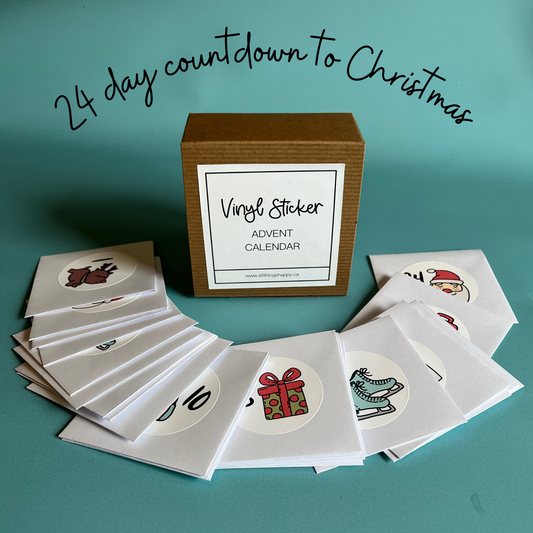 vinyl sticker advent calendar