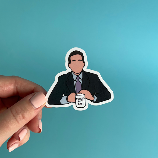 The Office: Michael Scott worlds best boss sticker