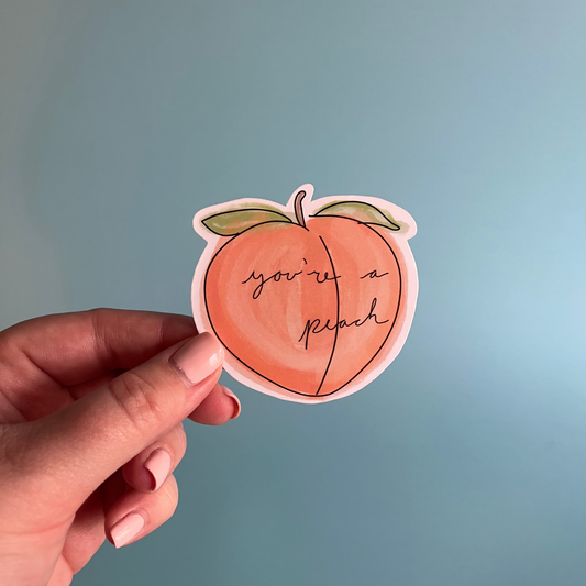 peach sticker