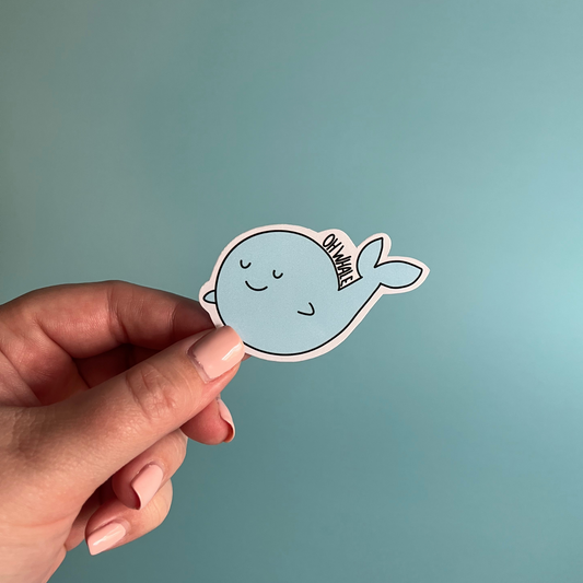 oh whale sticker