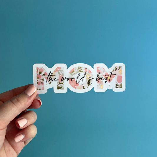 worlds best mom sticker